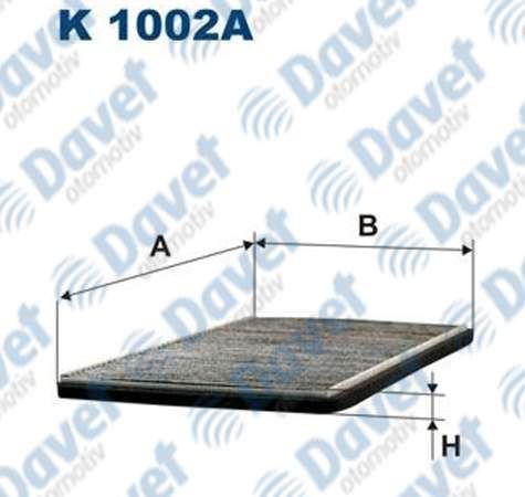 FILTRON K1002A Polen Filtresi Corsa B 93-00 / Combo 94-01 / Tigra 94-00